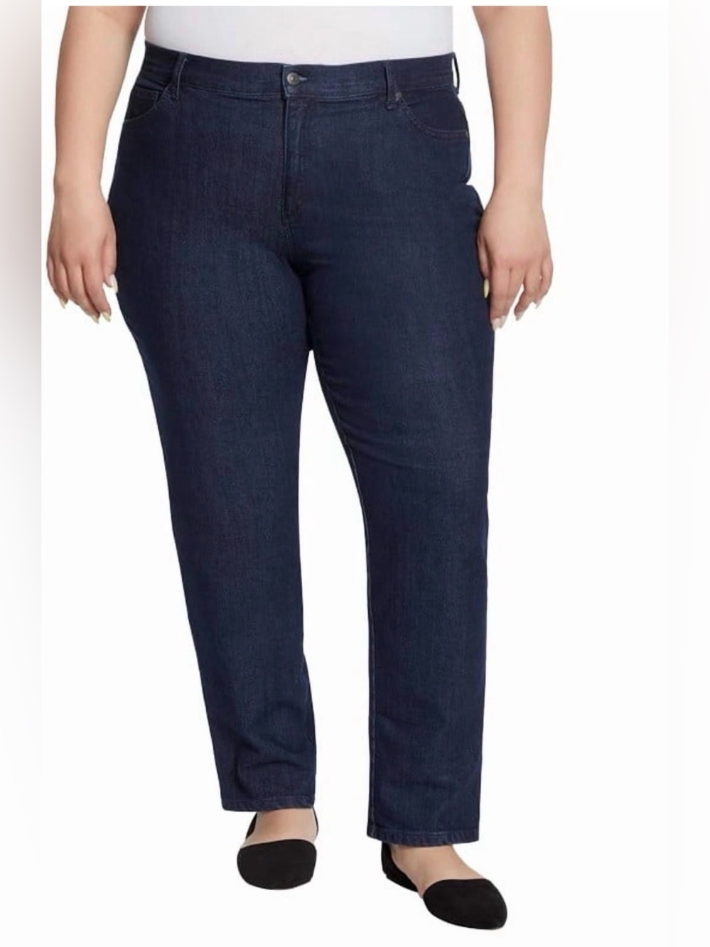 NWT Gloria Vanderbilt Amanda Tapered Leg Jeans - Portland Wash (Sz 18 Average)